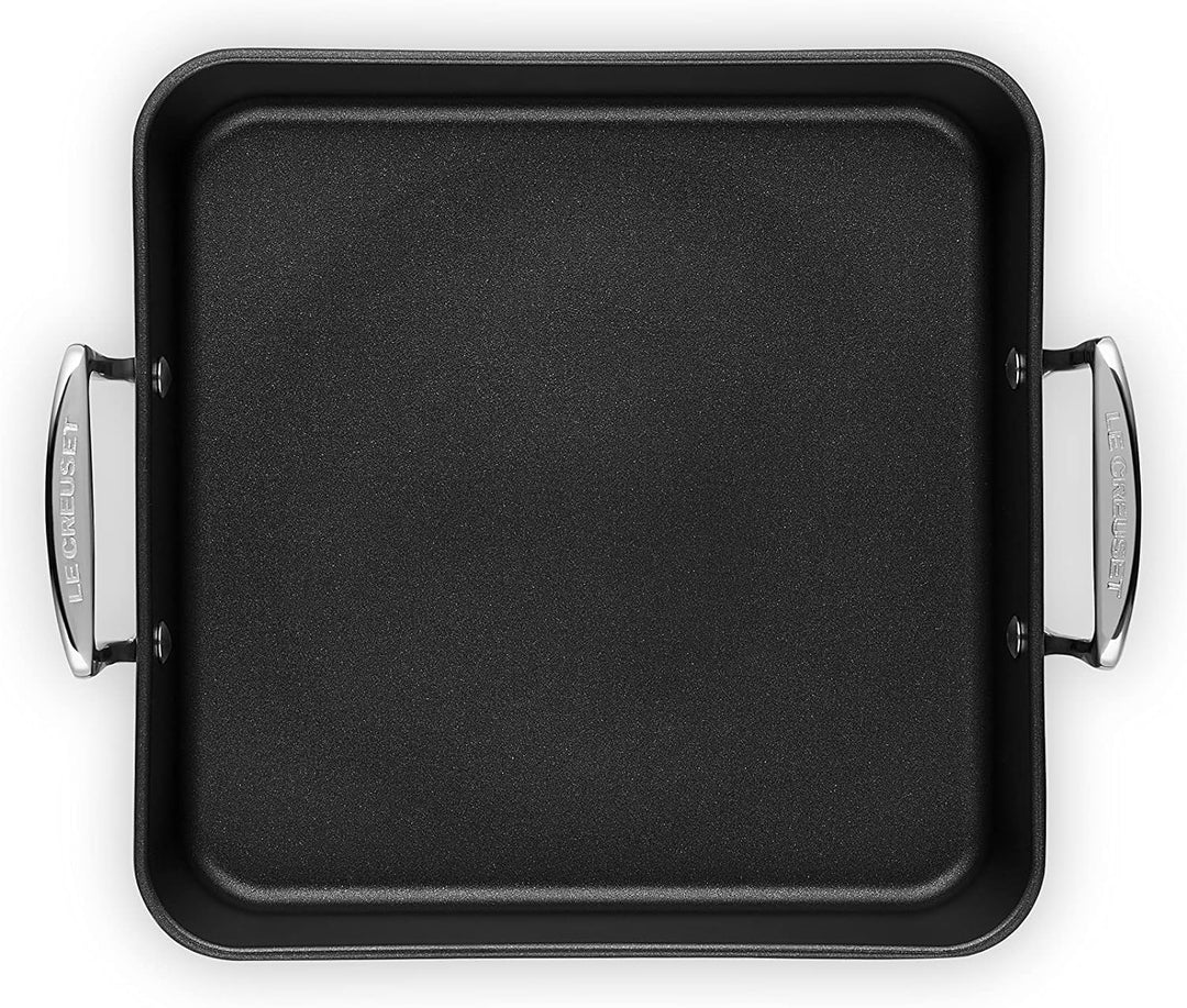 Le Creuset Aluminium-Antihaft quadratische Bratreine, 26 cm, 52106260010101, 26 cm