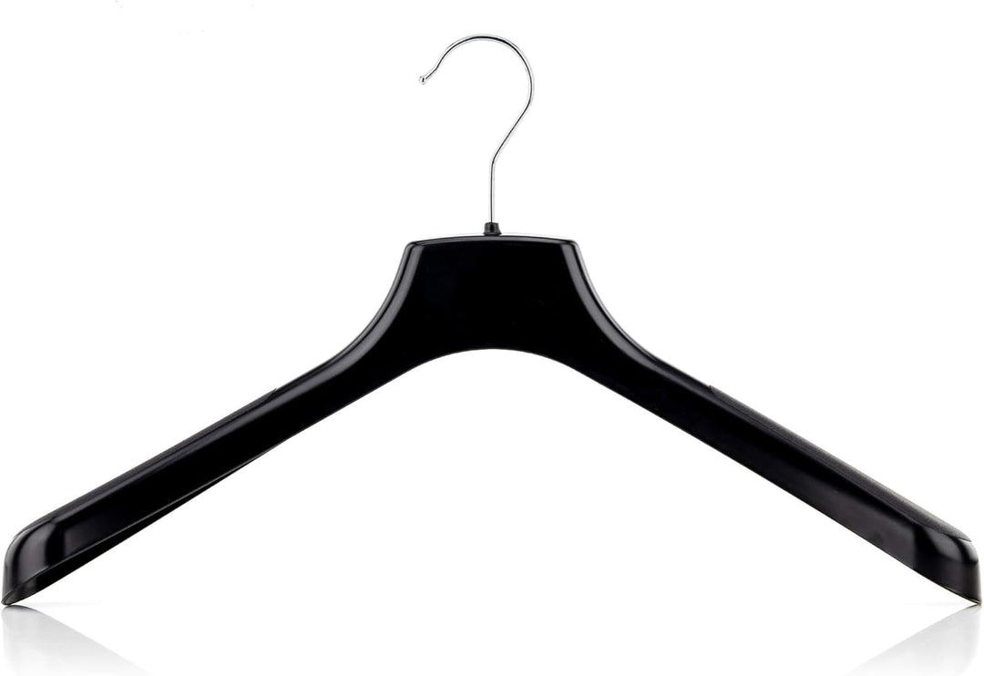 Hangerworld 20 Stabile Kunststoff Kleiderbügel 42cm Schwarz Ideal Für Oberkleidung