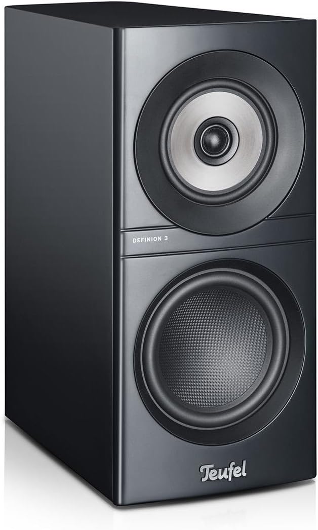 Teufel DEFINION 3S High-End Stereo Regallautsprecher, Patentiertes SCA-Koaxial-Chassis, 3-Wege-Syste