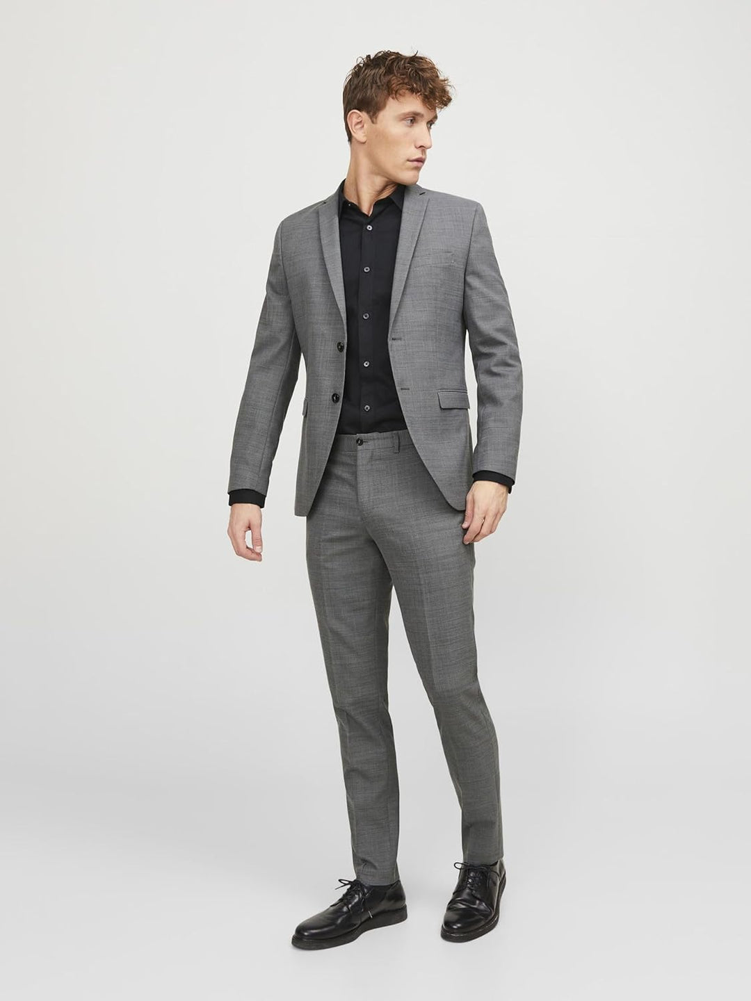 JACK & JONES Male Anzughose JPRSOLARIS Super Slim Fit Anzughose 42 Light Grey Melange, 42 Light Grey