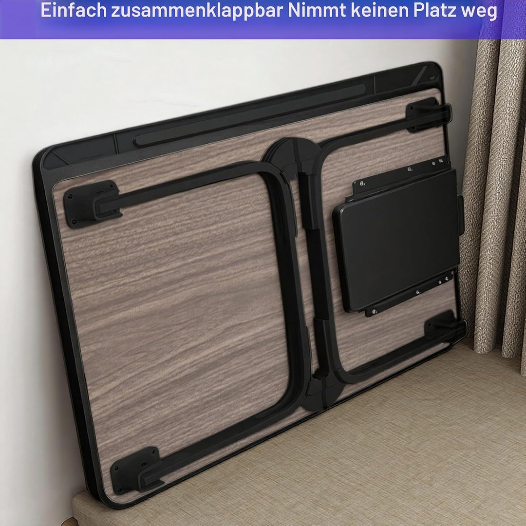 Laptop Bett Schreibtisch, Laptoptisch für Frühstück im Bett, Arbeit, Homeoffice, Laptopständer für S