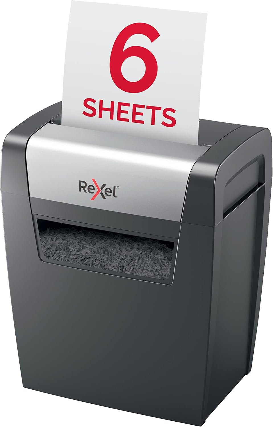 Rexel Aktenvernichter Momentum X406, Partikelschnitt, 7-6 Blatt A4 (70-80 g/m²) Kapazität, Sicherhei