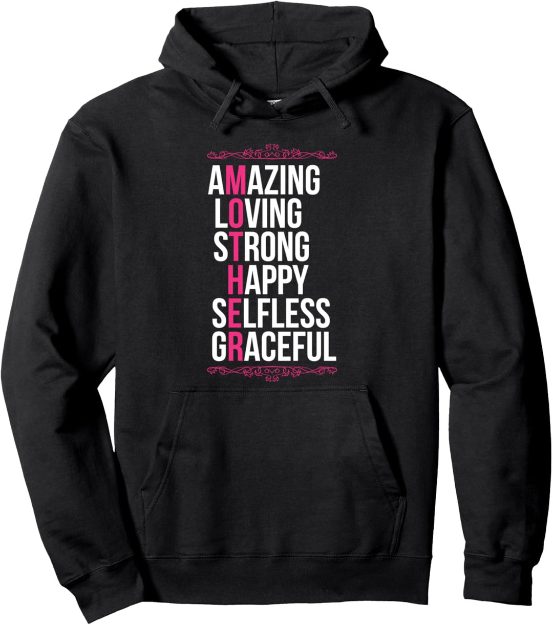 Mutter Erstaunlich Liebevoll Glücklich Selbstlos Muttertag Pullover Hoodie
