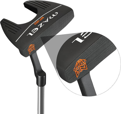MAZEL Golf-Putter für Herren, rechte Hand, 89,9 cm, MP-002 Double Bend Face Balance Mallet Putter, M