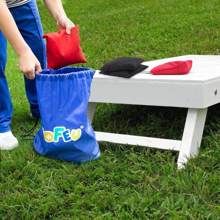 Cornhole Säcken,15x15cm Cornhole Sitzsack Set,8 säcke Cornhole Bags, Corn Hole Wurfsäckchen Sitzsäck