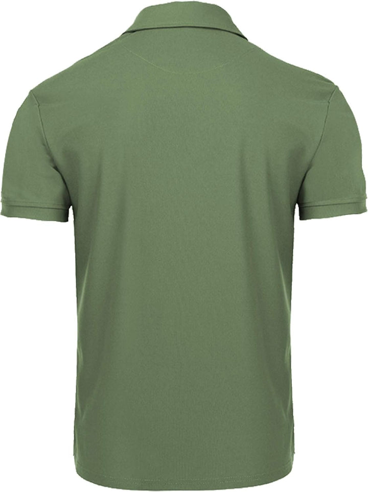 geeksport Poloshirt Herren Kurzarm Freizeit Sport Polo Golf Tshirts Männer Polohemd Grün XXL, Grün X