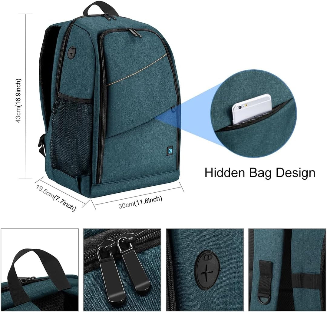 König Design Kamerarucksack Rolltop Fotorucksack Wasserdicht Robuste Rucksack für Spiegelreflexkamer