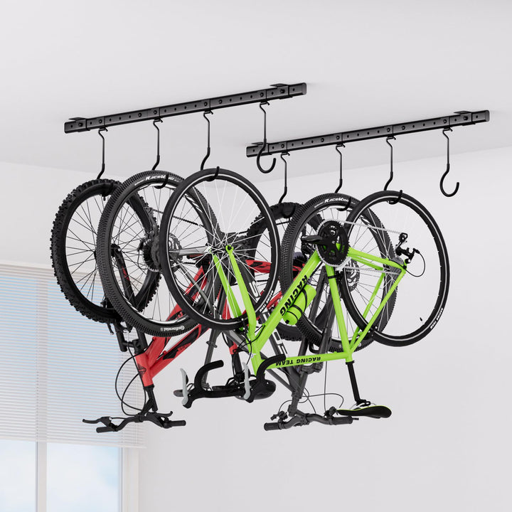 Urban Deco Fahrrad Deckenhalterung für Garage, Fahrrad Wandhalterung mit 8 verstellbaren Aufhängung
