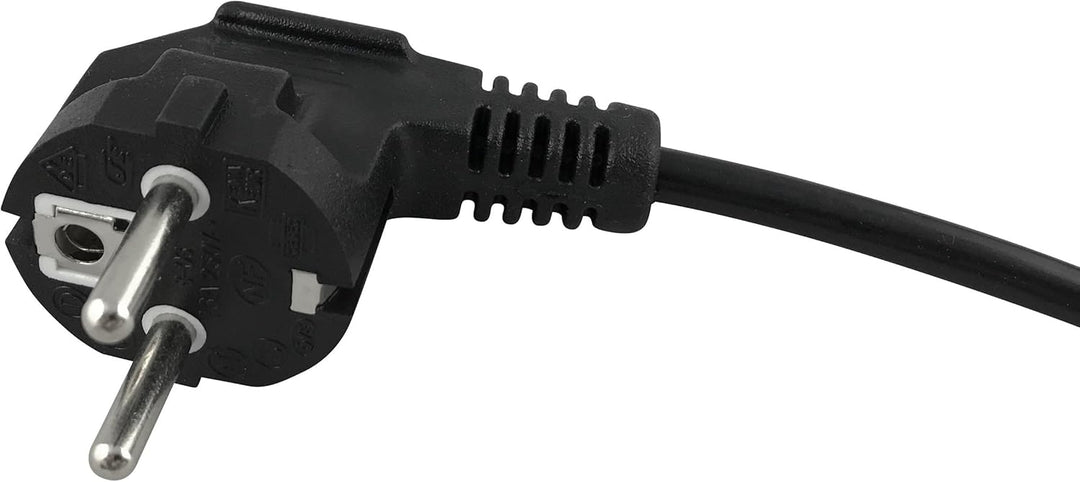 Naths Hardware® | 10x Kaltgerätekabel 1,8m | Kaltgerätestecker auf Schutzkontakt gewinkelt | PC Netz