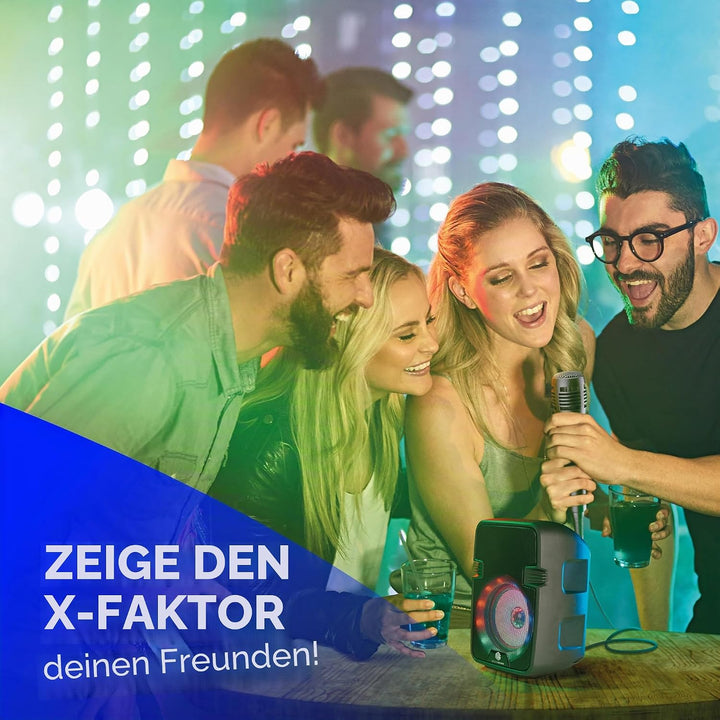 Music Sound | Speaker Karaoke | Bluetooth-Lautsprecher mit LED-Licht - 5 Watt Leistung