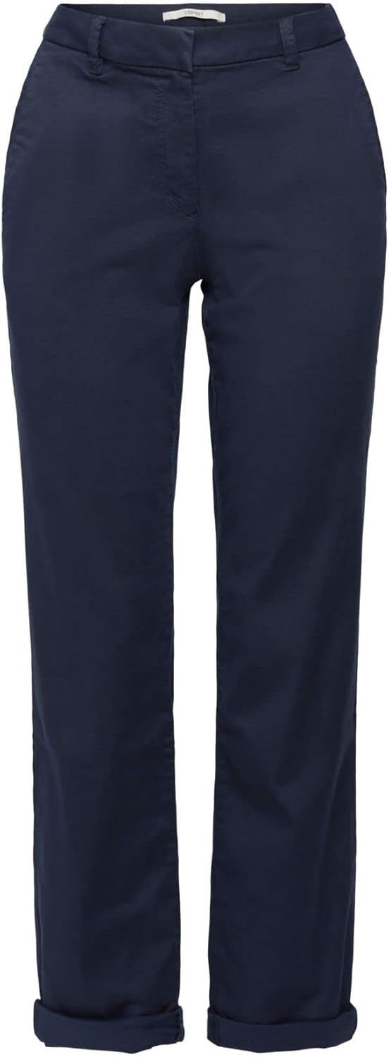 ESPRIT Damen Hose 34W / 32L 400/Navy, 34W / 32L 400/Navy