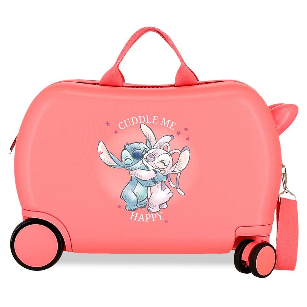 Disney Adorable Stitch Moods Kabinenkoffer, starres ABS, Zahlenschloss an der Seite, 4 Doppelräder,