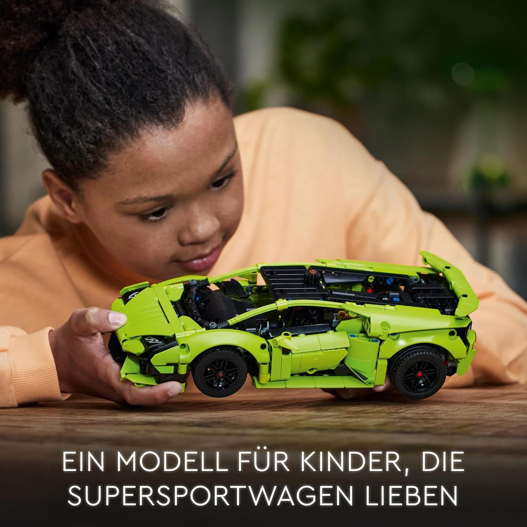 Lego 42161 Technic Lamborghini Huracán Tecnica Spielzeugauto-Modellbausatz, Rennwagen-Bauset für Kin