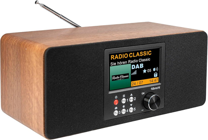 Albrecht DR 864 Digitalradio Stereo, DAB+/UKW, grosses 4,3" Farbdisplay, ASA | 4,3" Farbdisplay, ASA