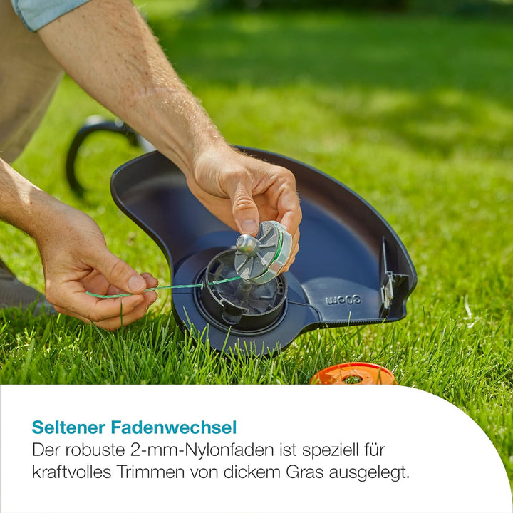 Gardena Akku-Trimmer PowerTrim 30/18V Set, Power for All-kompatibel, PowerBoost-Modus, 2-mm Trimmfad