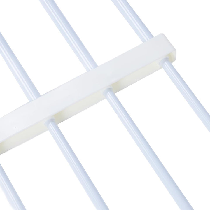 Pssopp Kurzes Hundegitter, in der Breite Erweiterbar, Stabiler Metallrahmen, Einfache Installation,