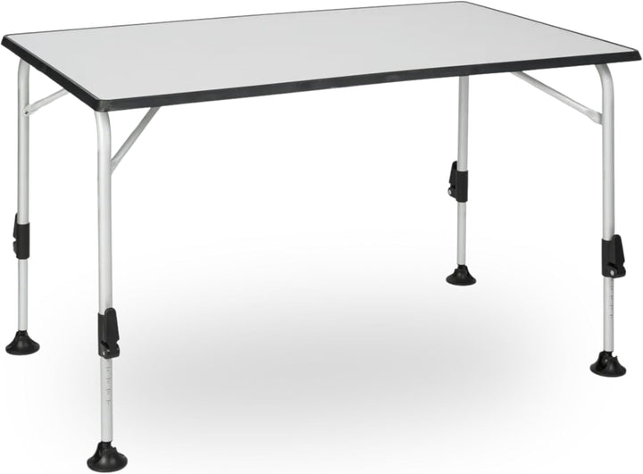 BERGER praktisch Ivalo 2 Campingtisch - Klapptisch höhenverstellbar 115x70cm Alu klappbar Camping Ti
