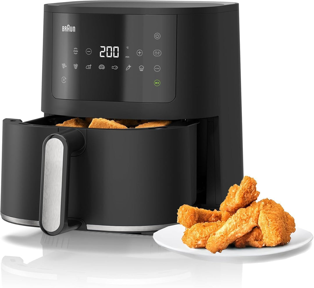 Braun Heissluftfritteuse MultiFry 3 HF 3030, 4,3 L, 1500W, digitale Temperaturregelung, 80-200°C, Ti