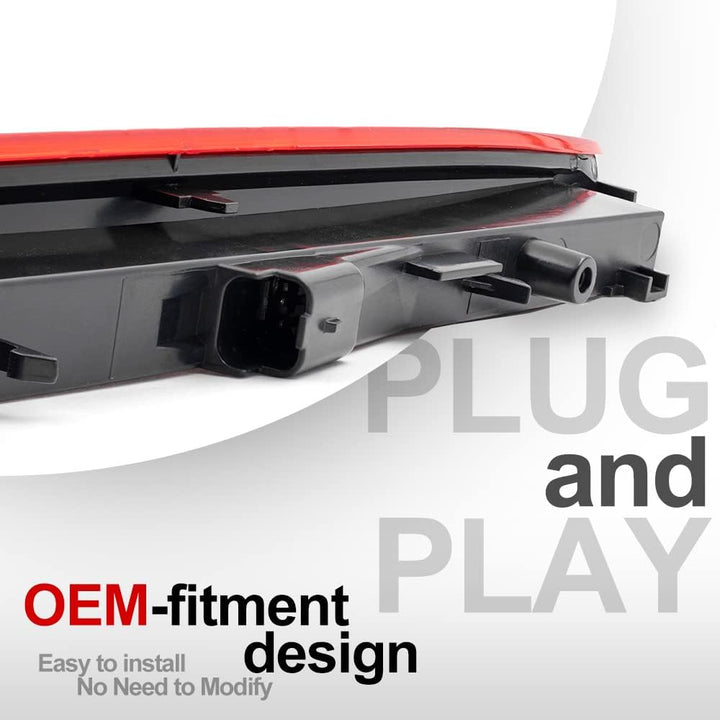 NSLUMO Rote Linse rote LED 3rd dritte Bremsleuchte fur Ren/ault Megane II MK2 Kombi hinten mittig ho