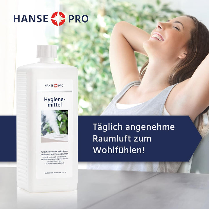 HANSE PRO Hygienemittel, 1 x 1000 ml - Konservierungs-Mittel für Luftbefeuchter, Luftreiniger, Luftw