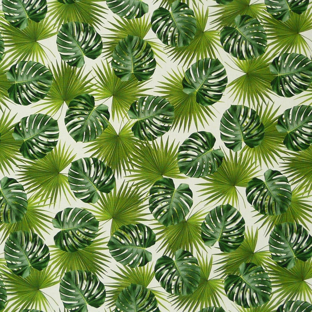 SCHÖNER LEBEN. Zugluftstopper Digitaldr. Palmen Blätter weiss grün, Auswahl:80cm Länge ca. 80x15x15c