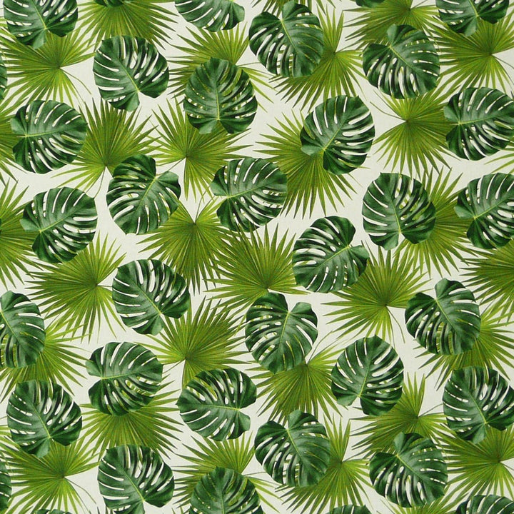 SCHÖNER LEBEN. Zugluftstopper Digitaldr. Palmen Blätter weiss grün, Auswahl:80cm Länge ca. 80x15x15c