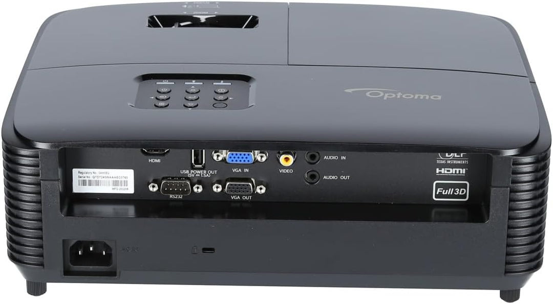 Optoma W371 Data Projector Desktop Projector 3800 ANSI lumens DLP WXGA (1280x800) 3D Black