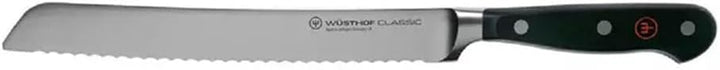 WÜSTHOF Classic Brotmesser 20 cm, Schwarz Schwarz 20 cm Brotmesser, Schwarz 20 cm Brotmesser