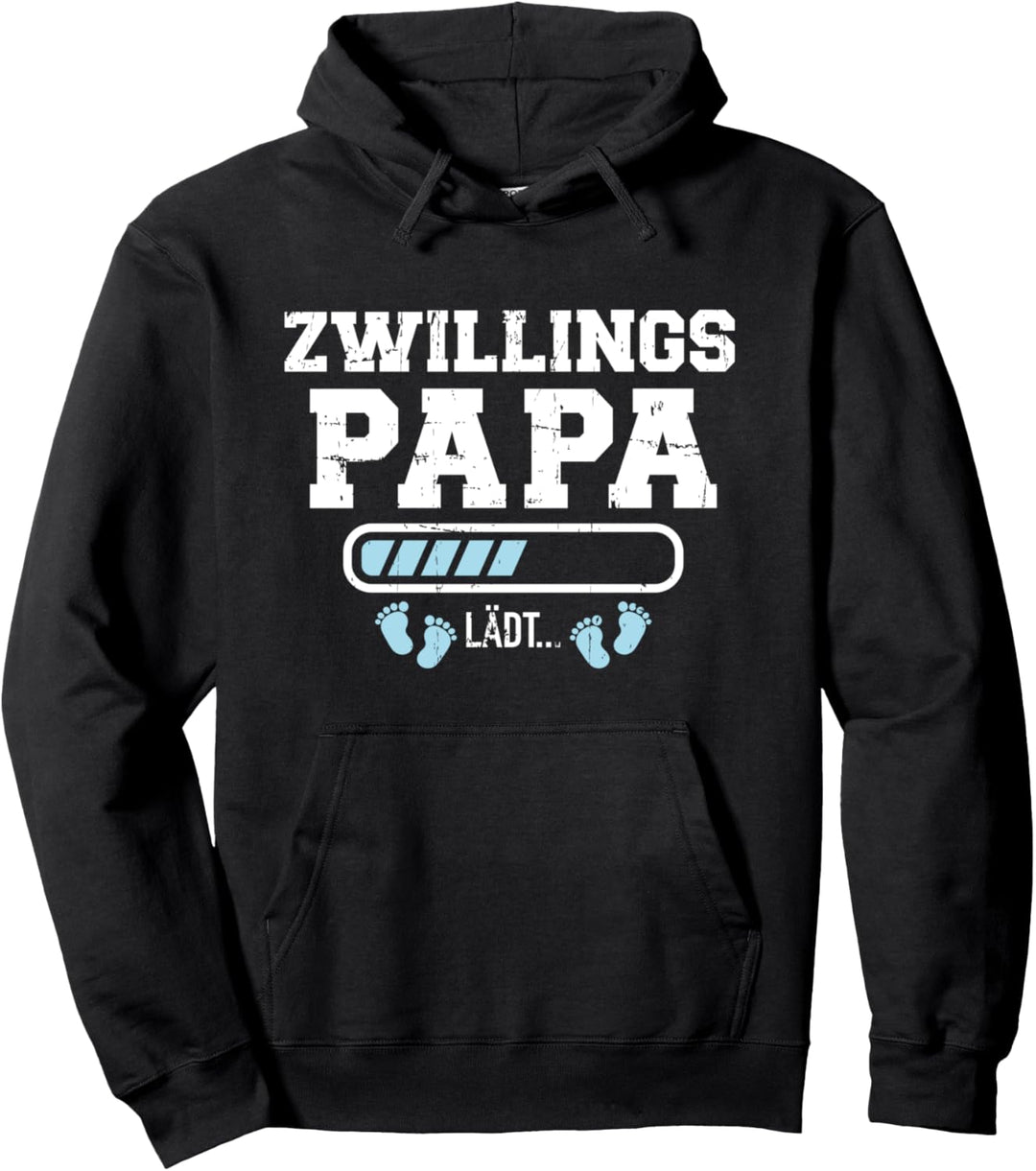Zwillinge Papa lädt Ladebalken Pullover Hoodie
