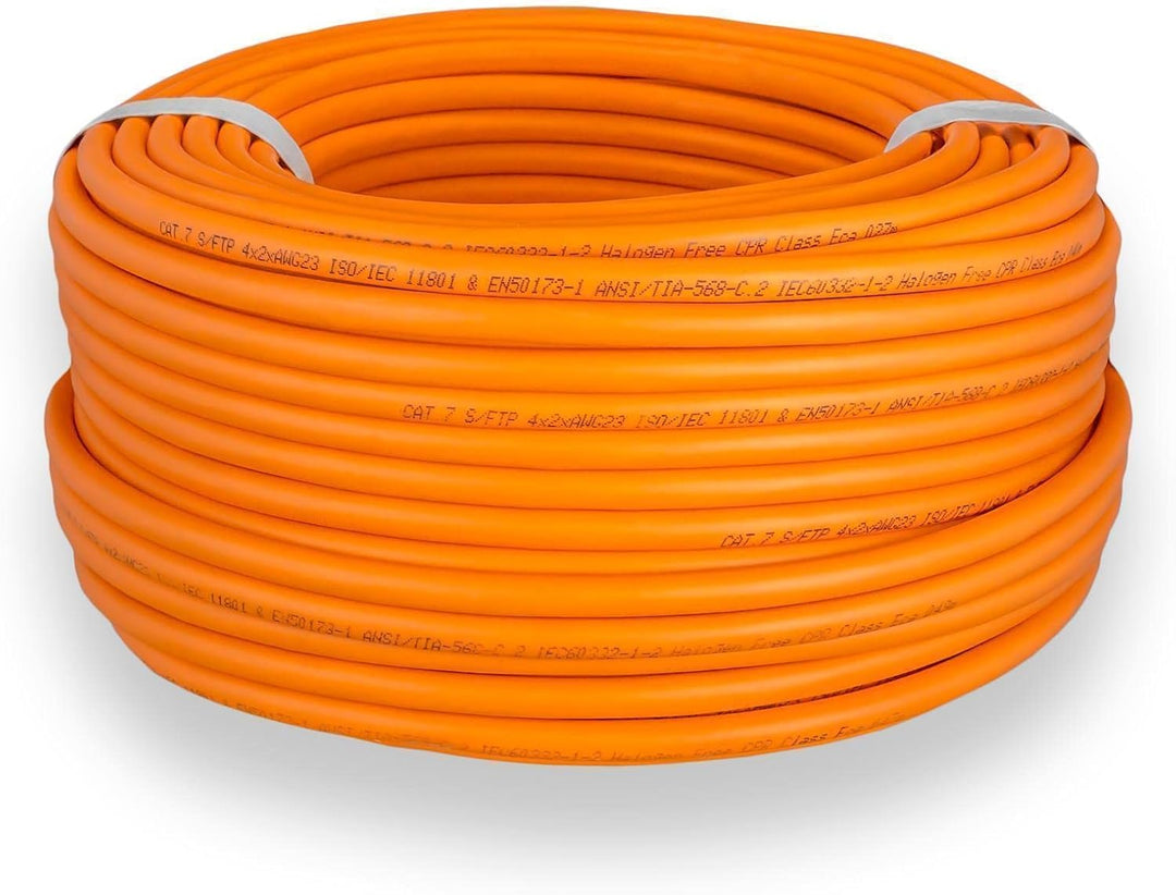 HB-DIGITAL 50m Basic Netzwerkkabel cat7 Brandschutzklasse: Eca LAN Verlegekabel Cabel Kupfergemisch