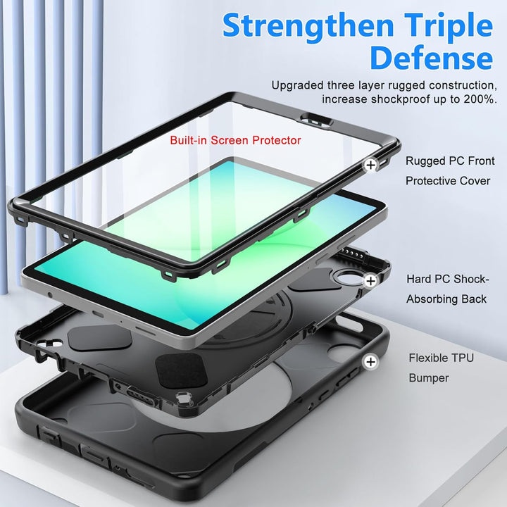 Hülle für Samsung Galaxy Tab A11: Miesherk Stossfeste Schutzhülle Case für Galaxy Tab A11 8,7 Zoll 2