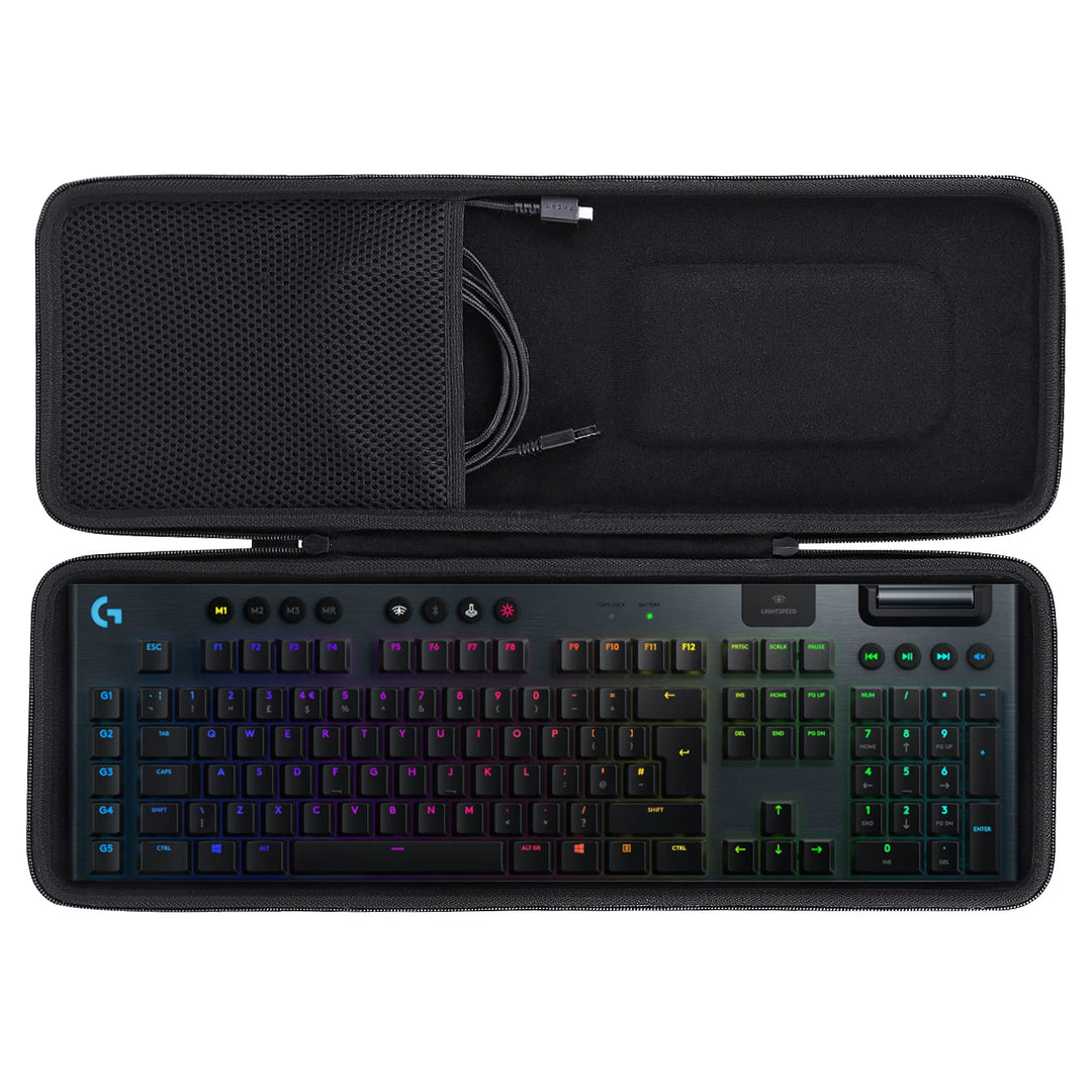 co2CREA case Harte reiseschutzhülle Etui Tasche für Logitech G 915 Lightspeed Kabellose, mechanische