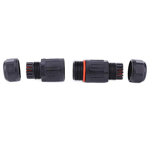 10 Stück Wasserdichte Kabelverbinder, 0.5mm²~2.0mm² IP68 3 polig Stecker Wasserdicht Anschluss Ausse