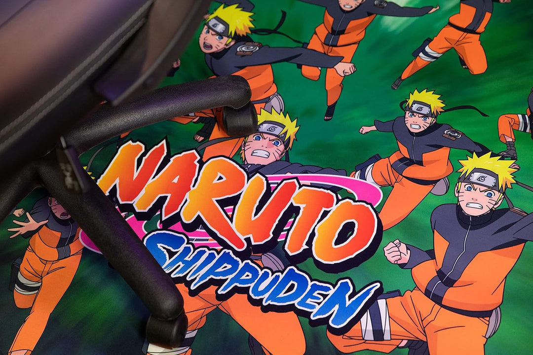 Konix Naruto Shippuden Gaming Bodenmatte 98 x 98 cm für Bürostuhl - Rutschfester Belag - Motiv Mehrf