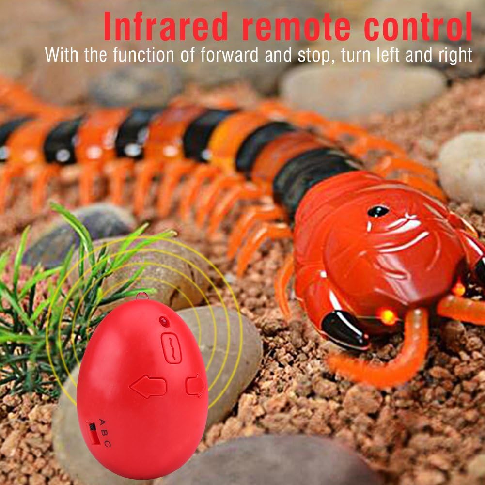 Dilwe RC Centipede Spielzeug, schnelle Bewegung Infrarot Fernbedienung gefälschte Scolopendra RC Str