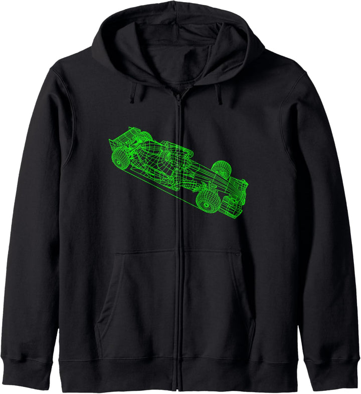 Rennauto Rennwagen Motorsport Auto Racing Kapuzenjacke