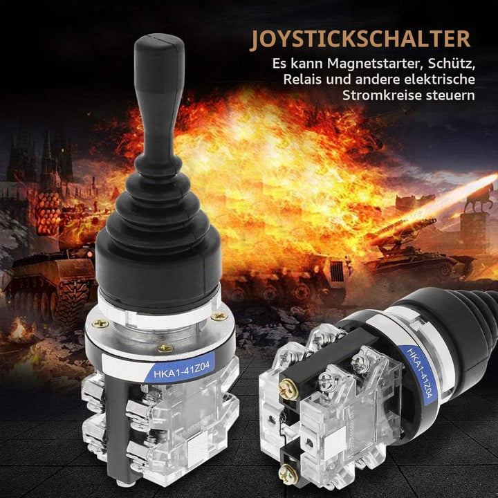 Joystick-Schalter 4NO 4 Position Momentaner Joystick mit Federrückstellung für Durchmesser-30 mm