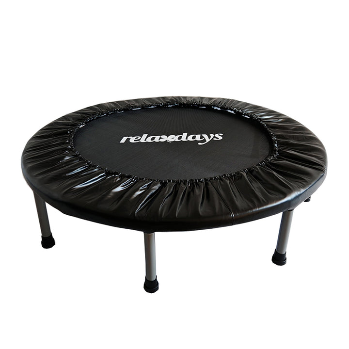 Relaxdays Indoor Trampolin, Ø 95 cm, faltbares Minitrampolin bis 100 kg, Sport & Gymnastik, Fitnesst