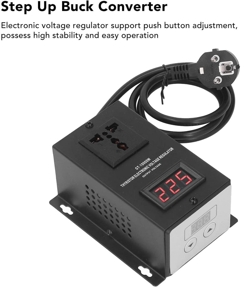 10000 W Elektronischer Spannungsregler 220 V Thyristor-Aufwärtswandler, EU-Stecker