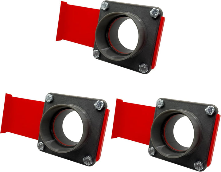 3er Set Blastgate DN 50 mm mit Muffe | Luft-Absperrschieber | Werkstattabsaugung | Späneabsaugung |