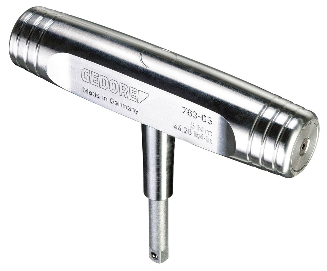 GEDORE Drehmomentschlüssel Dremometer T-FS 1/4 Zoll fest eingestellt 5 Nm, 1 Stück, 763-05, 5 Nm
