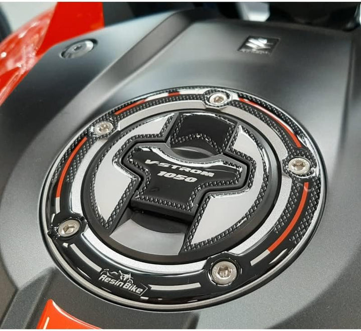Resin Bike Aufkleber für Motorrad Kompatibel mit Suzuki V-Strom 1050 XT 2022 Orange. Schutz vor Stös