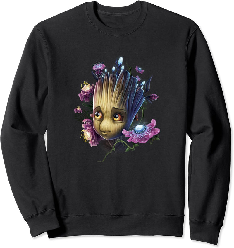 Marvel Guardians Of The Galaxy Groot Flowers Sweatshirt