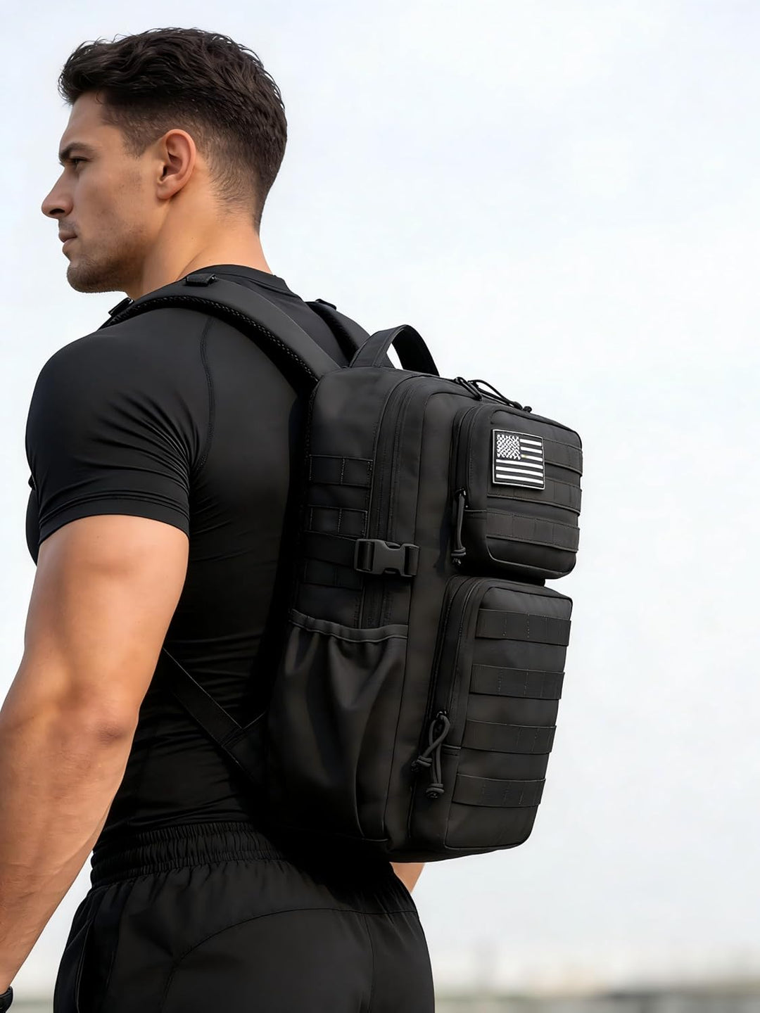 Wotony Taktischer Militärrucksack für Herren, wasserdicht, 3-Tage-Angriffsrucksack, Molle-Tasche mit