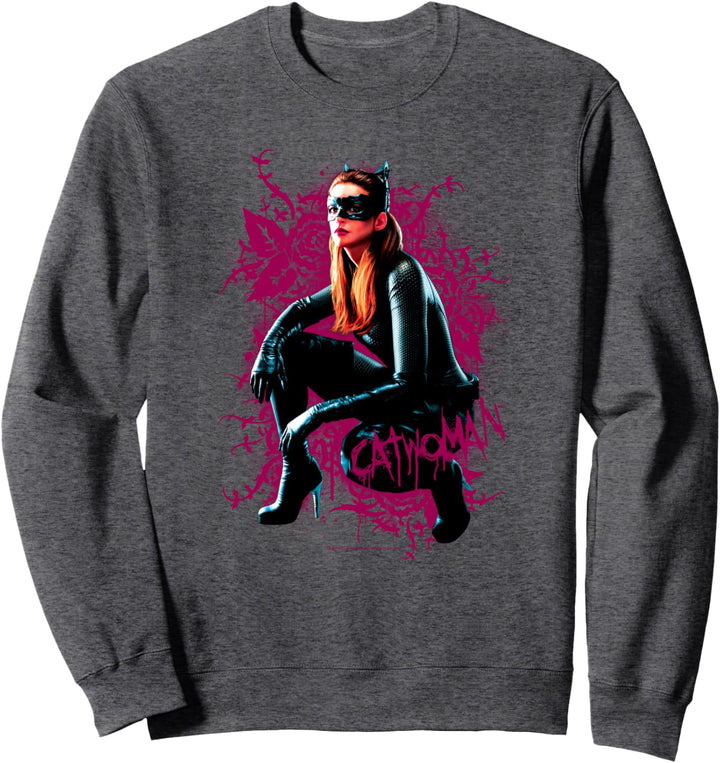 Batman Dark Knight Rises Catwoman Roses Sweatshirt