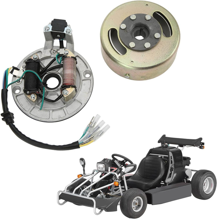 Magneto Stator Schwungrad Rotor Kit Kupfer Aluminium Kick Start Motor Magneto Stator Platte Magneto