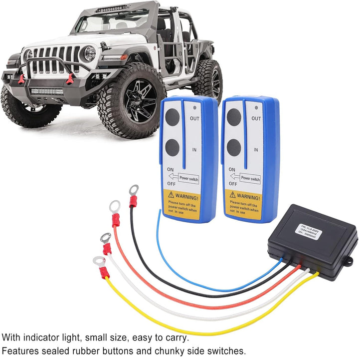 KIMISS 12V 24V Recovery Wireless Winch Remote Control Kit für LKW ATV SUV 75ft Universal Mini Car Wi