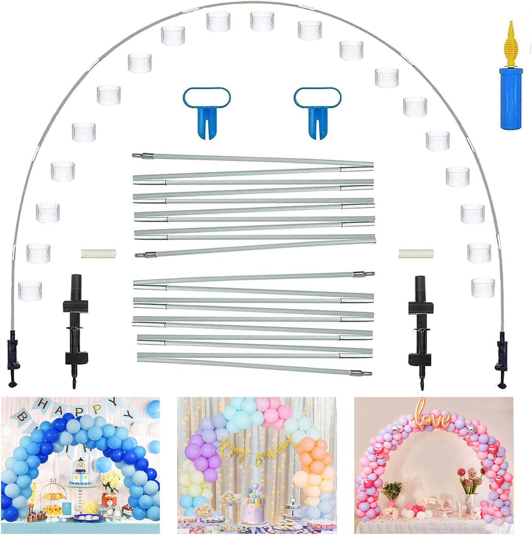 68PCS Weisse Ballonbogen-Kit,Tisch Luftballon Bogen Kit,Ballon Arch Kit,Party Dekoration Ballonbogen