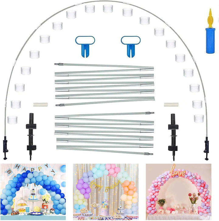 68PCS Weisse Ballonbogen-Kit,Tisch Luftballon Bogen Kit,Ballon Arch Kit,Party Dekoration Ballonbogen