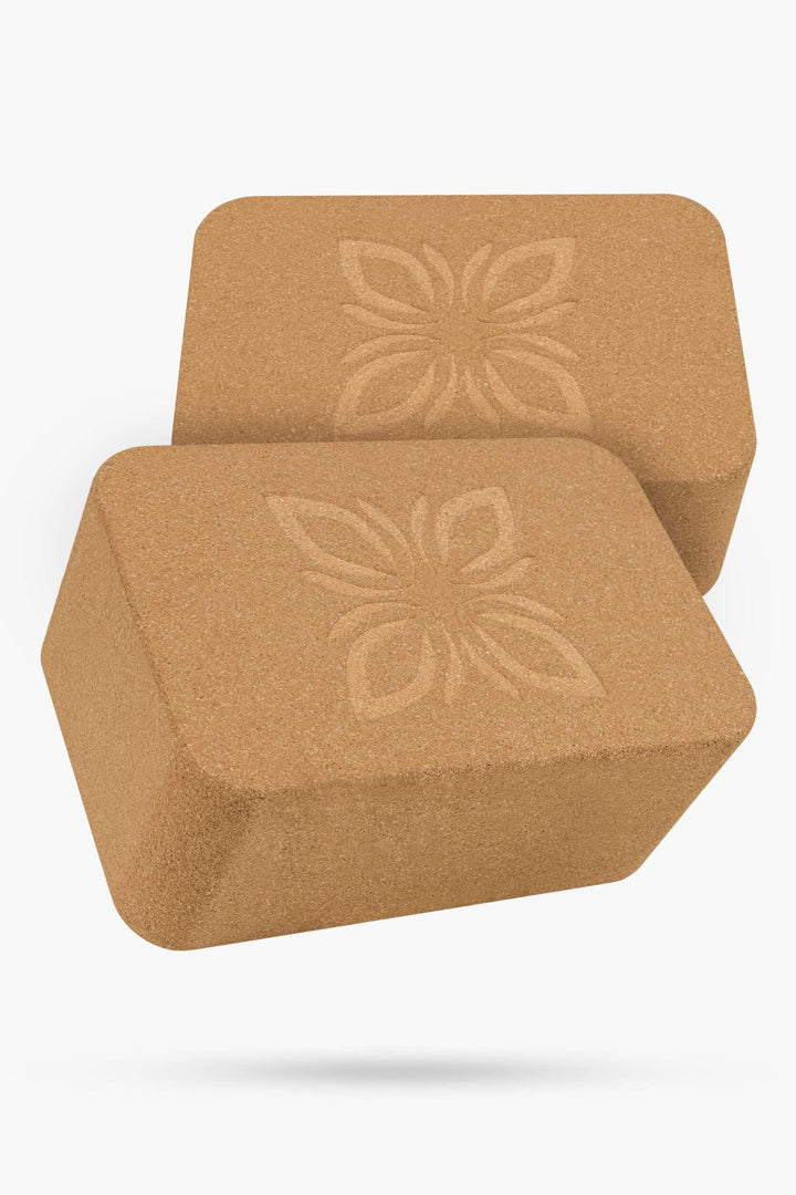 RAISE™ Yoga Block Kork 2er Set – Yogablock rutschfest & stabil – Nachhaltige Yogablöcke für Anfänger